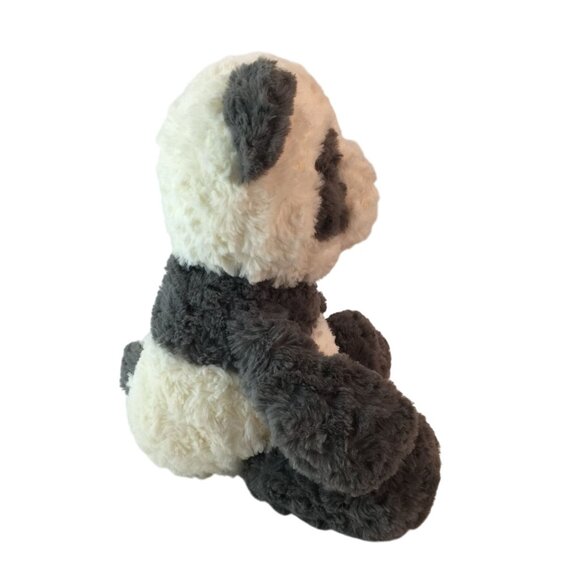 Spark Create Imagine Panda Bear Plush 13" Gray Cream Crinkle Ears Rattle Stuffed - Picture 2 of 7